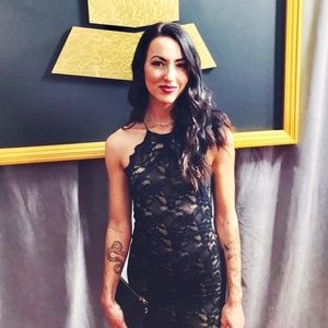 Nightcap Clothing Black Lace Dress, size 1